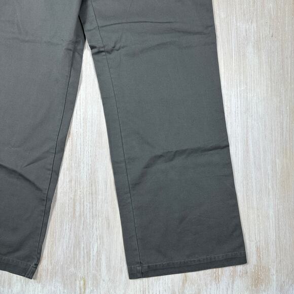 NWT Calvin Klein Weekend Khaki Flat Front Relaxed Leg Solid Beige Y2K Pants 16 - Picture 4 of 15